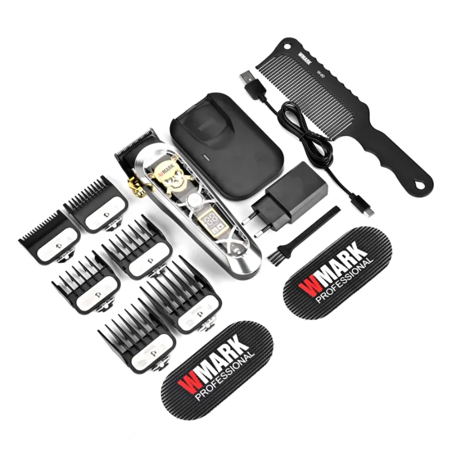 Hair Clippers For Men,Haircutting Machine High Speed Professional Type-C Rechargeable Hair Cutter With Charge Stand Wmark ng-130