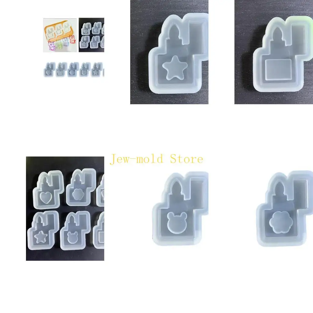 C71B Quicks Quicks و Shaker Crystal epoxy apoxy قالب DIY معلق قالب السيليكون