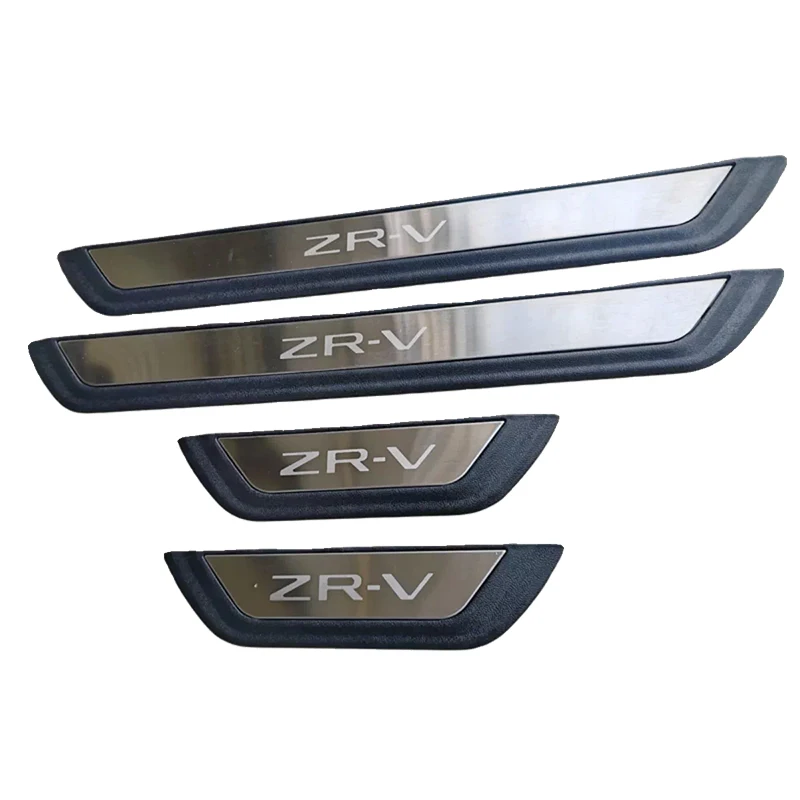 4 Stück/Set ABS Edelstahl für ZRV ZR-V 2022 Auto-Türschwellenschutz Pedalabdeckung Schutzstreifen Auto-Aufkleber Zubehör – Detail 5