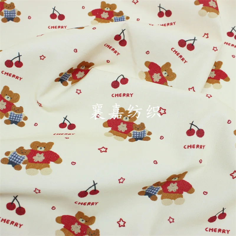 

Cotton Thin Corduroy Cartoon Printing, Children's Clothing Sewing Dress Fabric Material for Clothes 10X1.48M