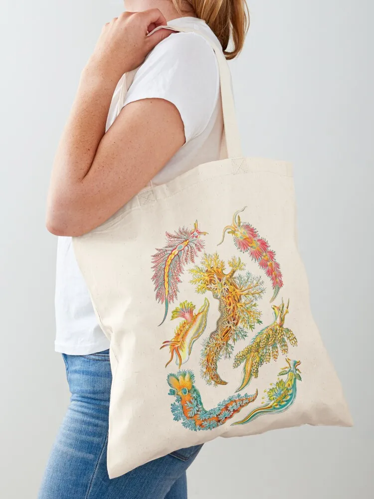 

Ernst Haeckel Nudibranch Sea Slugs Tote Bag personalized tote Canvas stote bag bags woman 2025 tote bag women