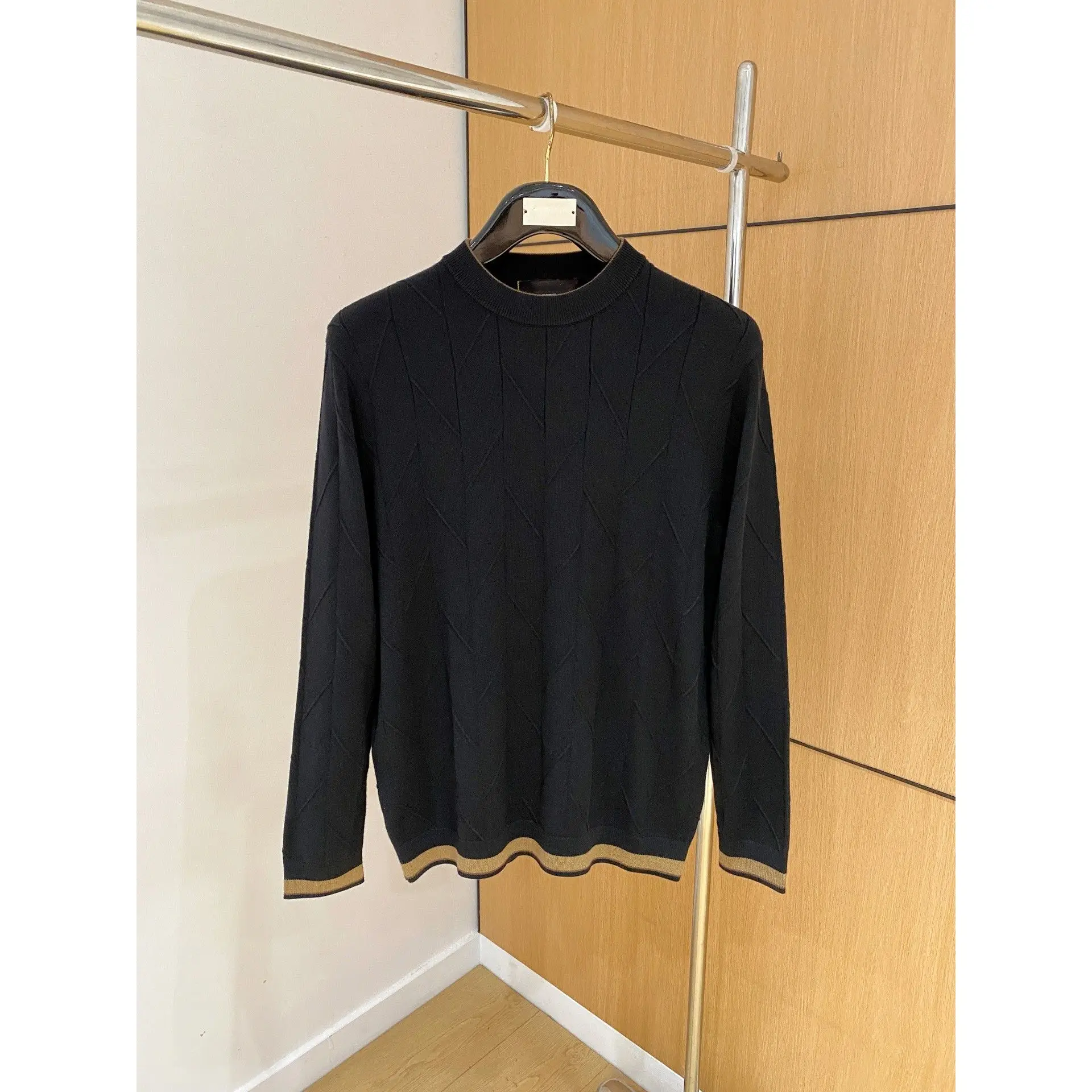 Pull tricoté décontracté à col rond italien LP pour hommes