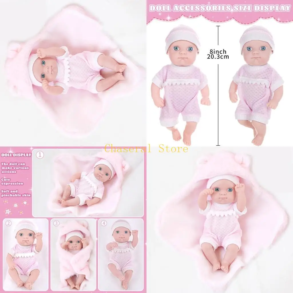 

E7CE Vanillas Scented Play Doll Soft Materials Skin Portable Accessory for Children