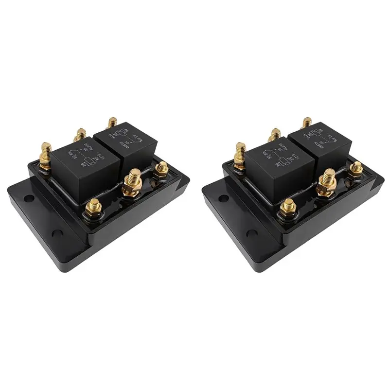 A84X-2X 12V 80A Forward And Reverse Relay Module With 6 Studs Waterproof For Tarp Winch Motors Replaceable ATP0110 Relay