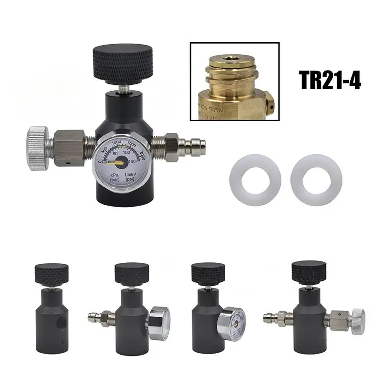 Universal CO2 Cylinder Fill Adapter for Soda Water High Quality Brass Material Fits TR21-4 Valve Home DIY Sparkling Water