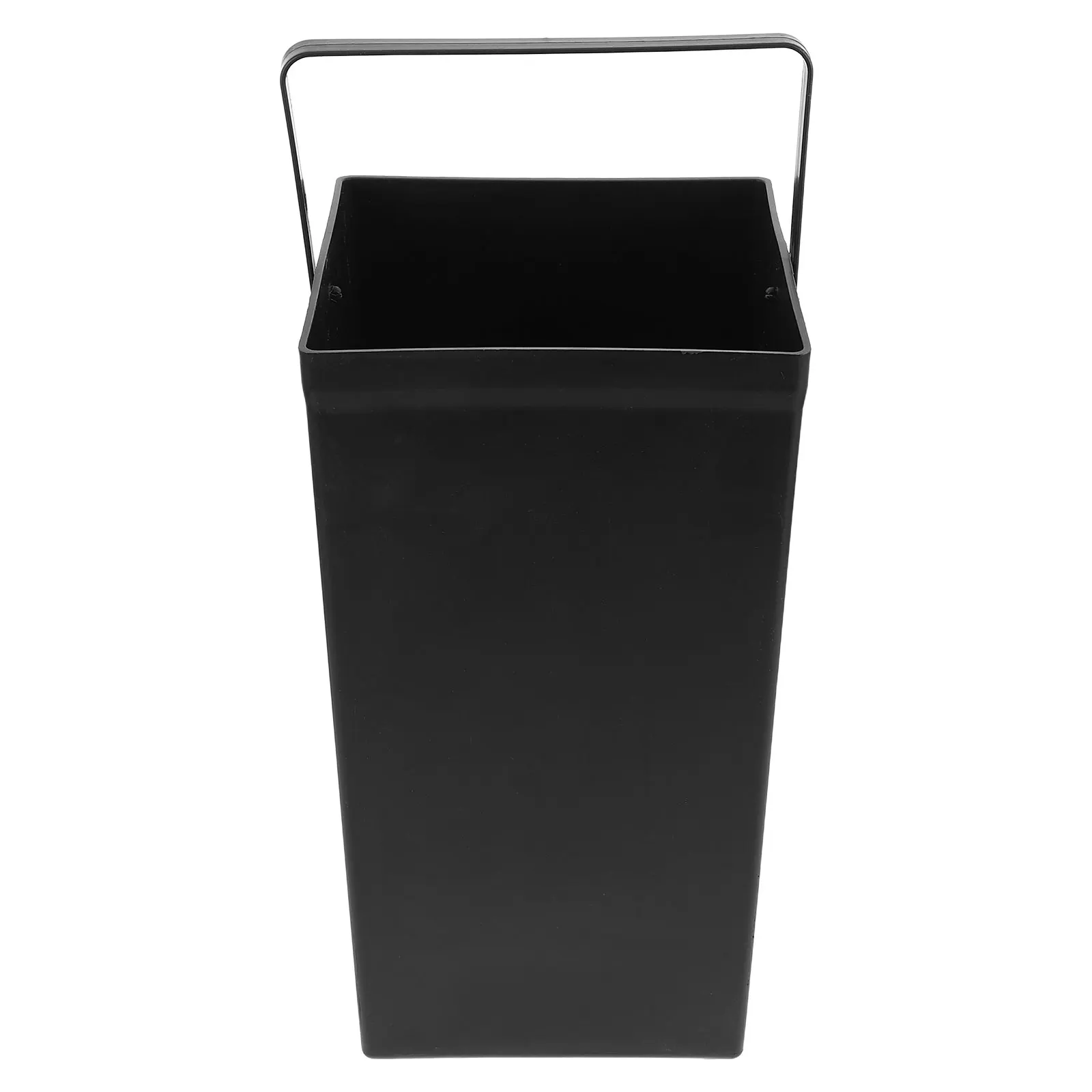 

Trash Can Bathroom Waste Baskets Mop Large Square Black Inner Bucket Hotel Outdoor Portable Easy Clean Garbage Cans Kitchen
