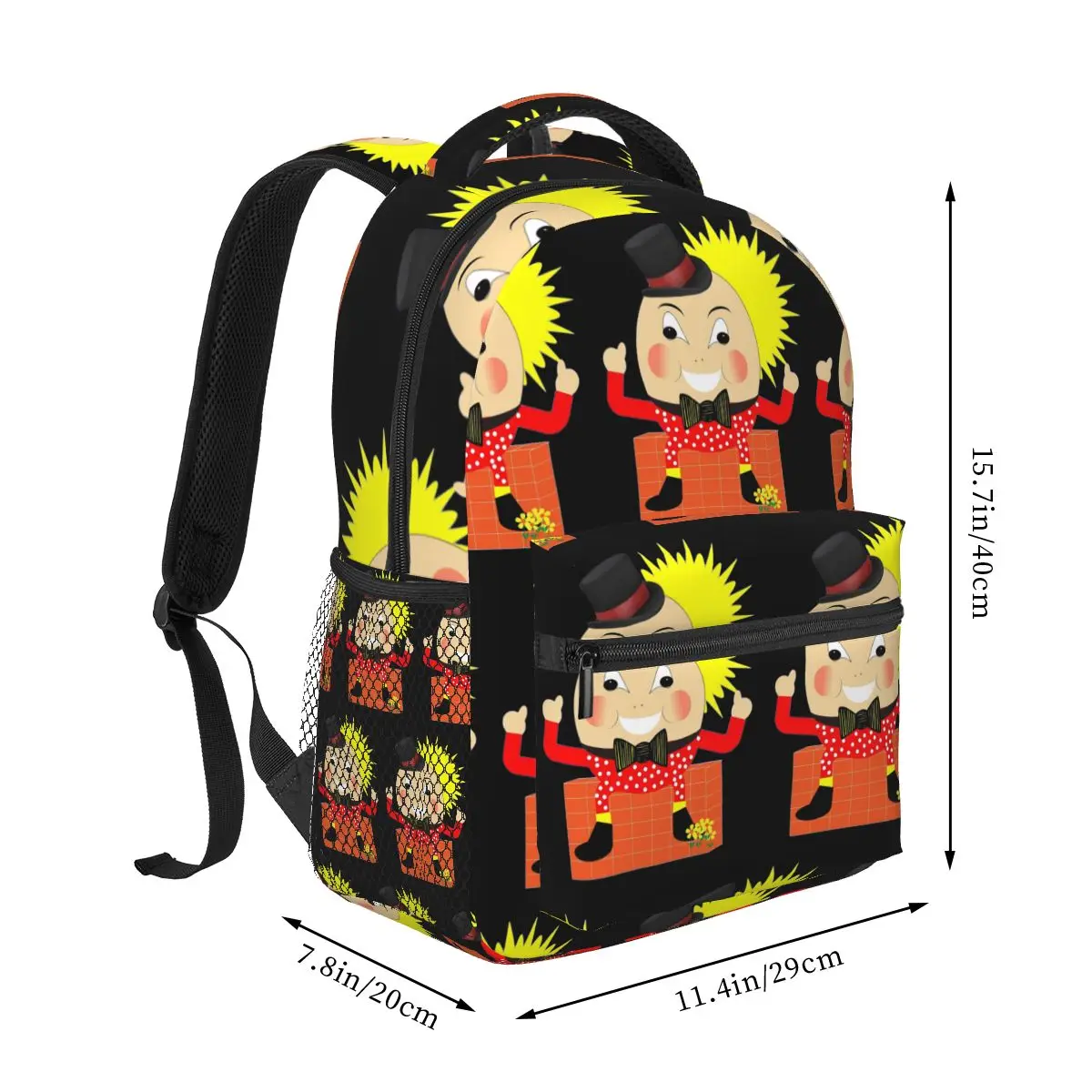 Humpty Dumpty Sat On A Wall Backpacks Boys Girls Bookbag Children School Bags Cartoon Kids Rucksack Shoulder Bag Large Capacity