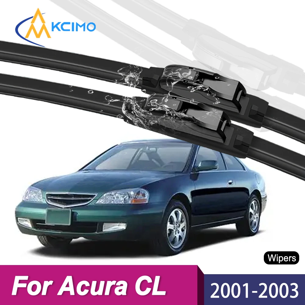 

All Weather Durable Wiper Blades For Acura CL 2001–2003 Front Windshield Wiper Soft Rubber Frameless