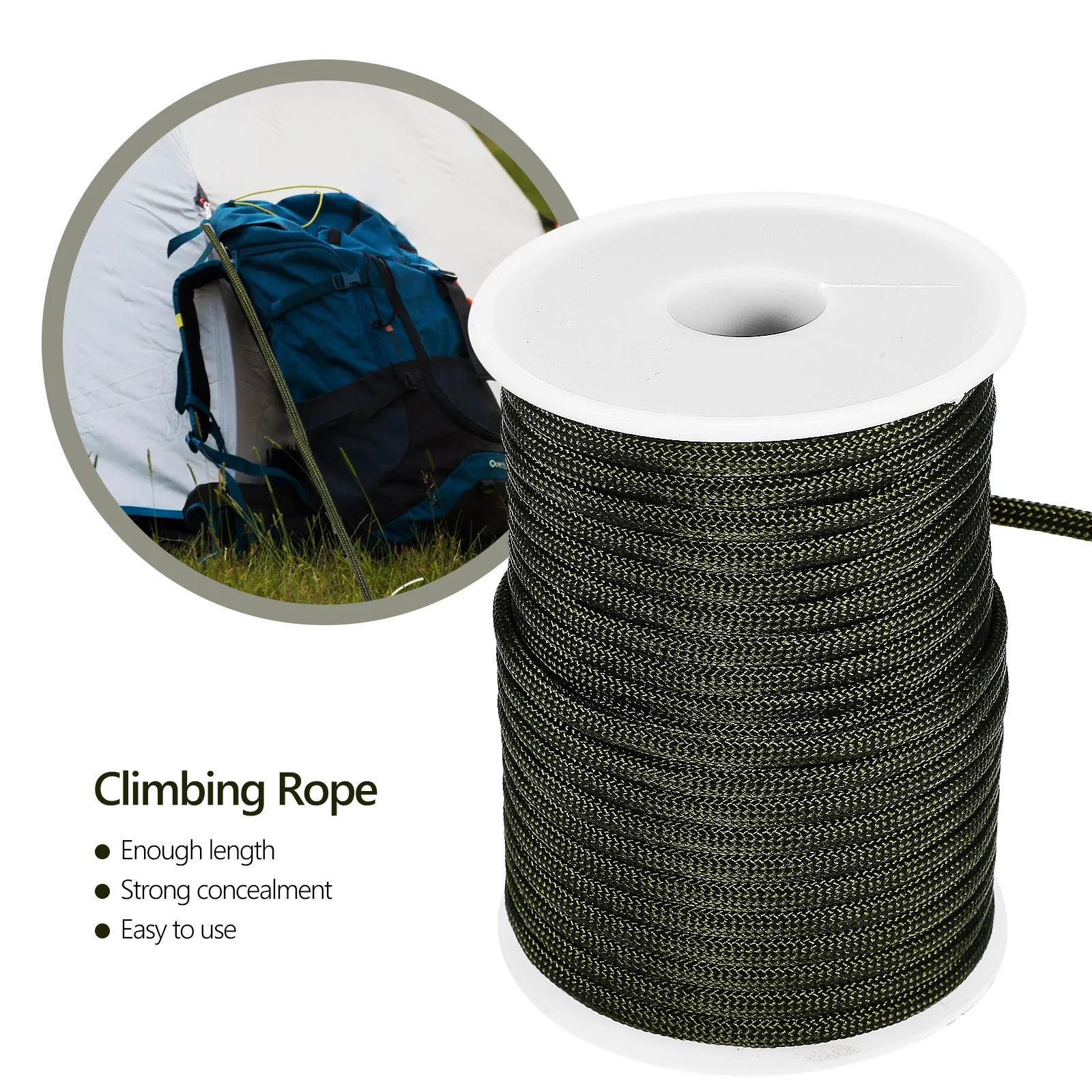 

2Pcs Para Cord Durable Camping Tent Ropes Multi-Purpose Outdoor Tenting Cords Hiking Canopy Ropes Portable Safety Cord