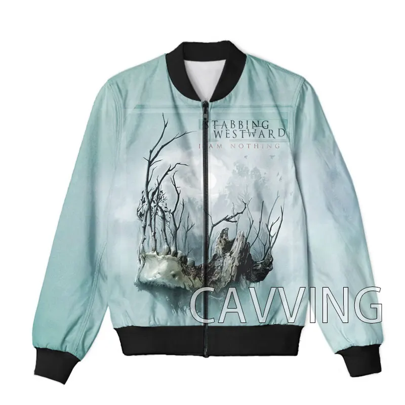 

CAVVING 3D Printed Stabbing-westward Band Zipper Bomber Jackets Men Overcoat Mens Coat Zip Up Jackets for Women/Men