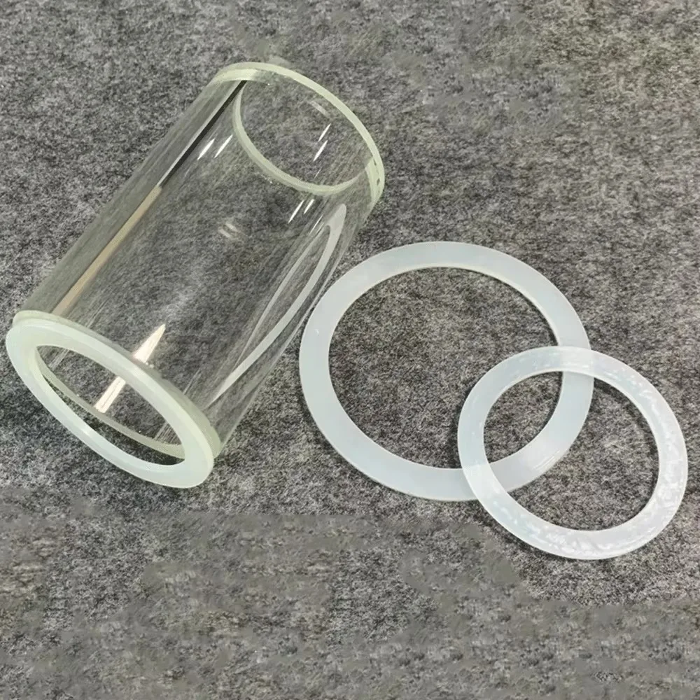 28-500mm White VMQ Slicone Rubber Flat Gasket Washer For Sight Glass diopter Homebrew 5 PCS