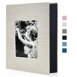 1PCS Linen cover 4x6 Photo Album 200 Pockets Slip-in Design Protects Photos Travel photos