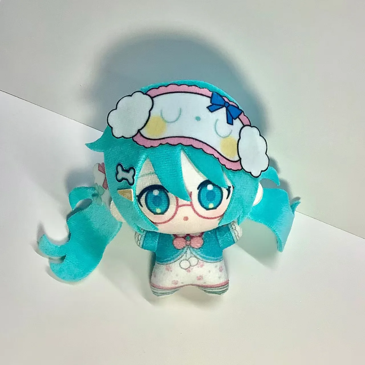 10cm novo anime hatsune miku q versão algodão boneca figura de ação mochila pingente decoração mão fantoche modelo brinquedos presente