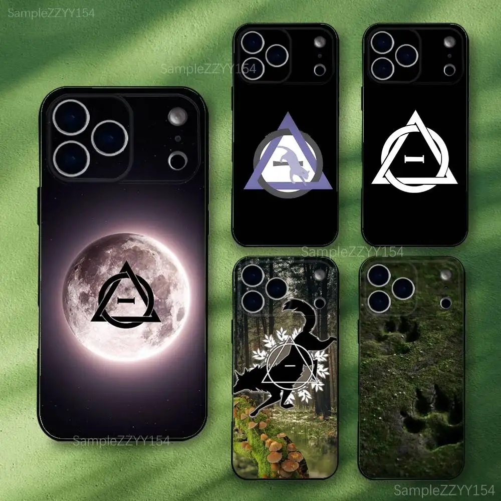 

Creative Therian Symbol Phone Case For iPhone 17,16,15,14,13,12,Pro,Max,Plus,E,SE4,Air,Mini Black Soft Funda