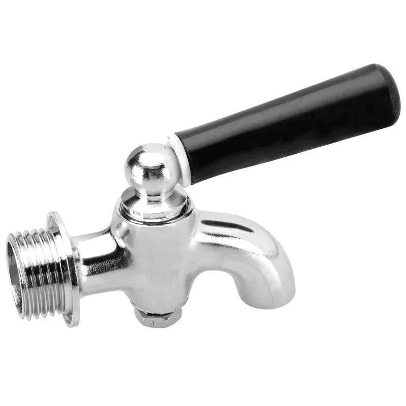 1pc Bibcock 3/4 "1/4" 3/8 "1/2" BSP 남성 황동 수도꼭지 페콕 탭 0-80 Celius 차 용광로 물 보일러 절연 배럴 탭