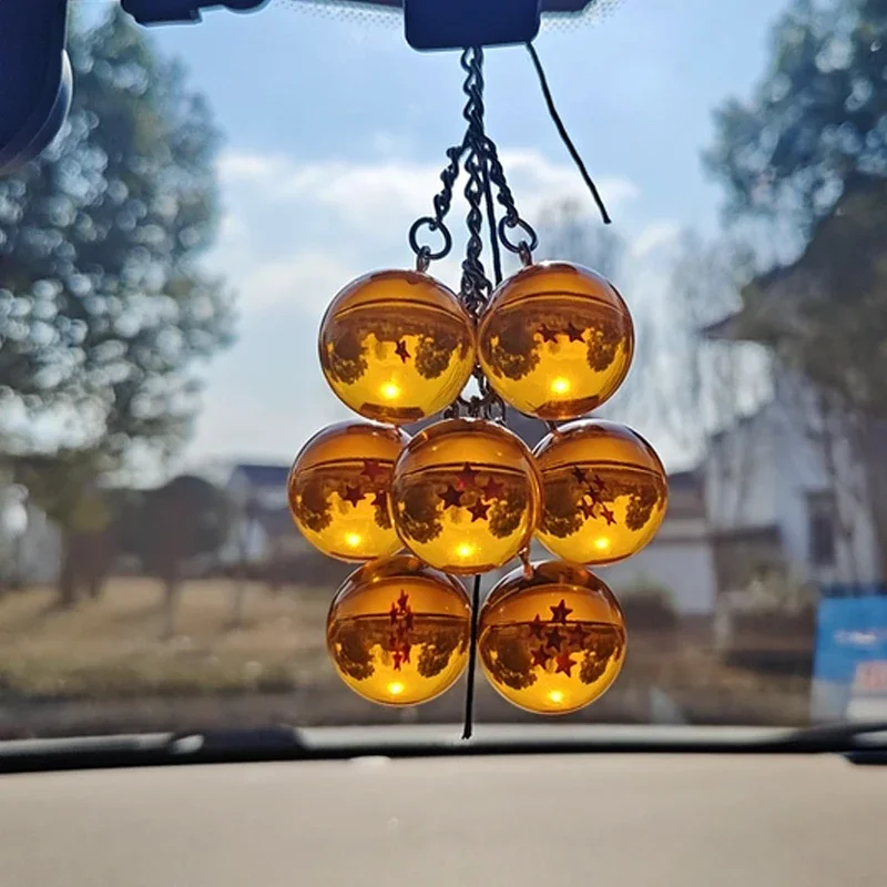 Llaveros de la Serie Anime Dragon Ball, Accesorios de las Bolas de Dragón de 1 a 7 Estrellas, Llavero de Cosplay, Colgante para Llaves de Coche, Juguete, Regalo