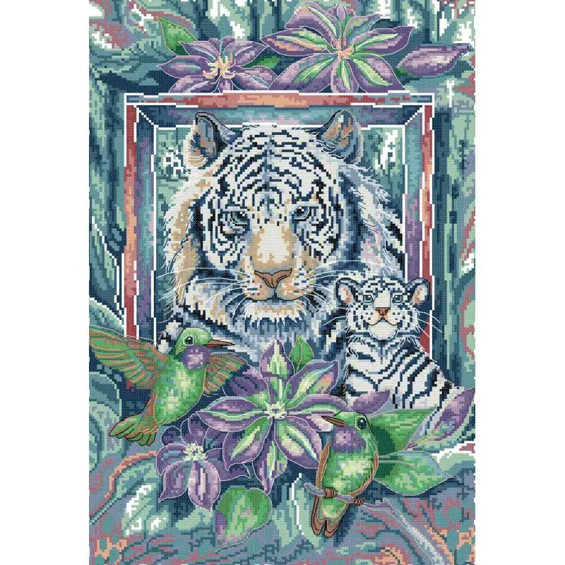 Serie Tigre Animale Kit Punto Croce Aida 14CT 16CT 11CT Tela Stampata Tessuto Ago Filo Set FAI DA TE Ricamo A Mano Decorazioni Per La Casa