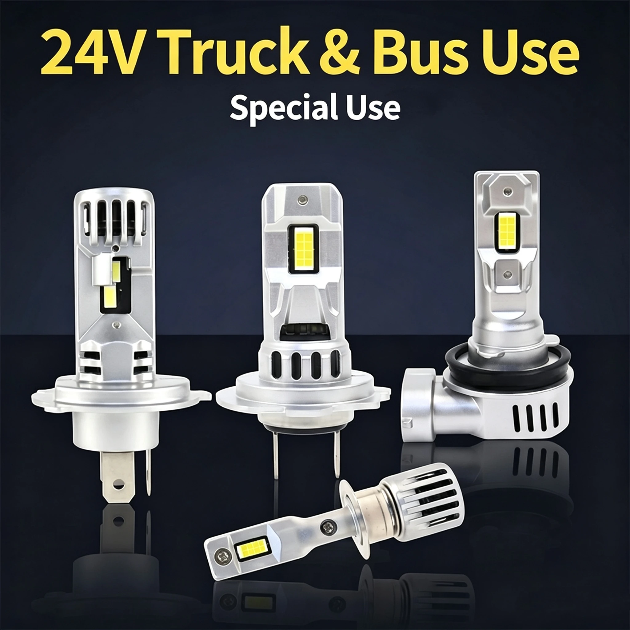 2Pcs H7 LED Headlight Light 12V H4 H11 9005 9006 With fan Wireless Car Head Lamp 6000K White Day Running Automobile Lamp Plug&Pl