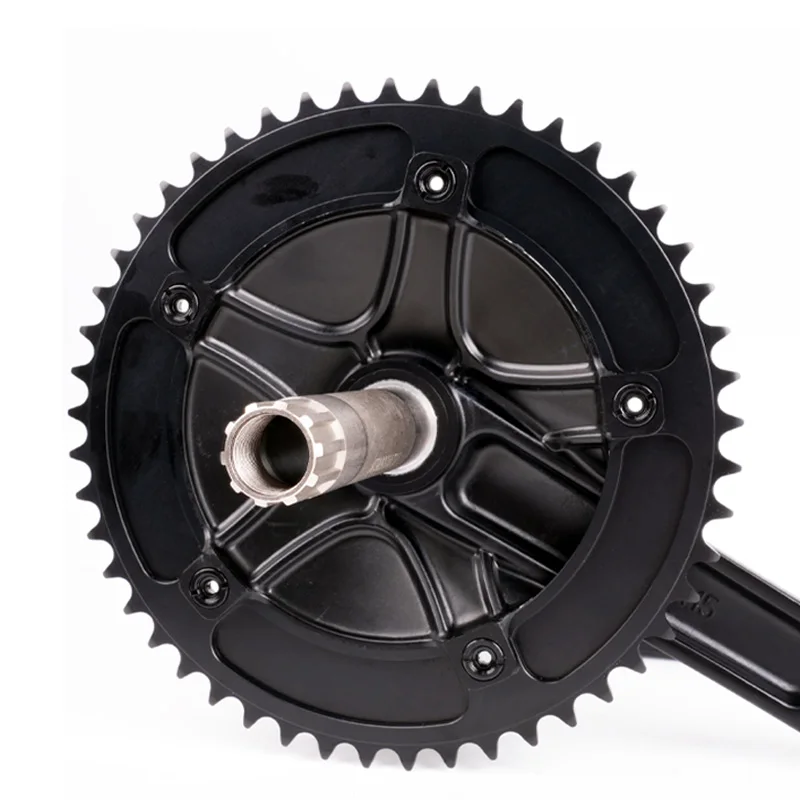 POLSO Fixed Gear Bike Hollow Crankset 49T 165mm 144BCD Chainwheel