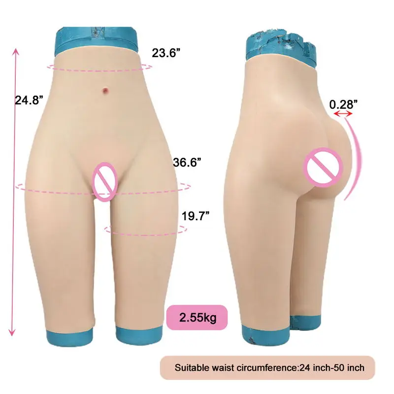 Silicone Realistic Vagina Panties Buttock Hips Enhancer Up Underwear Cosplay Male To Female Transgender Drag Queen Shemale