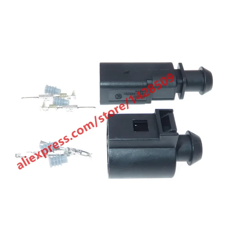 1 set 2 Pin 1.5mm 1J0973802/1J0973702 Auto Temp sensor plug vw deflation valve connector waterproof Electrical Wire connectors