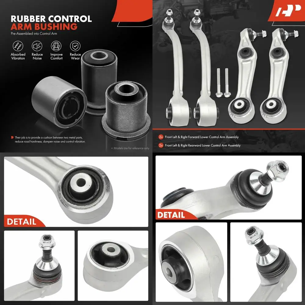 

A-Premium Набор из 4 шт., передний нижний рычаг задней и вперед, с шаровым шарниром и втулкой, совместимый с Tesla Model S 2012-20