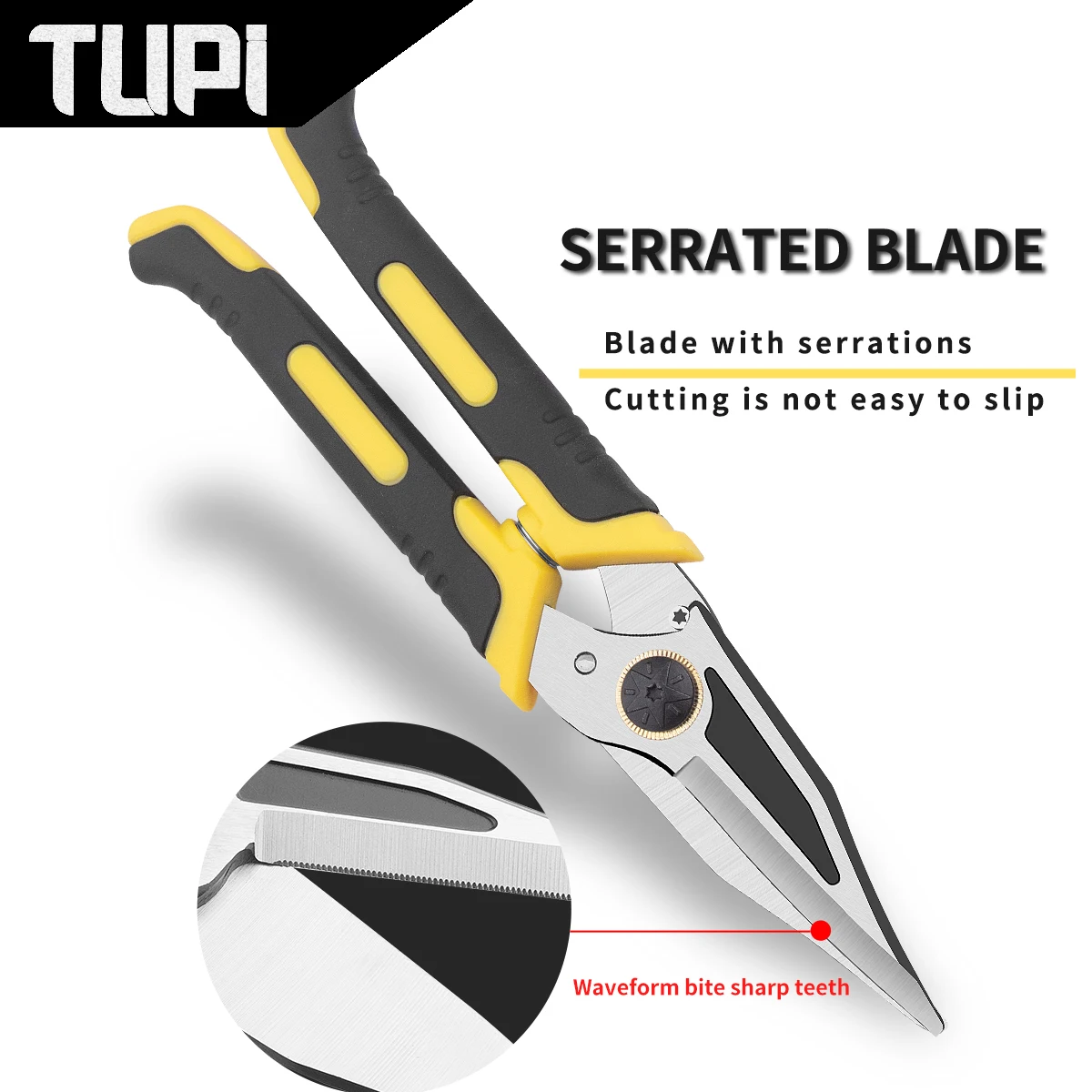 TUPI Wire Cutters Crimping Pliers Multi-function Pliers Stripping Pliers Iron Sheet Cutting Shears Professional Hand Tools