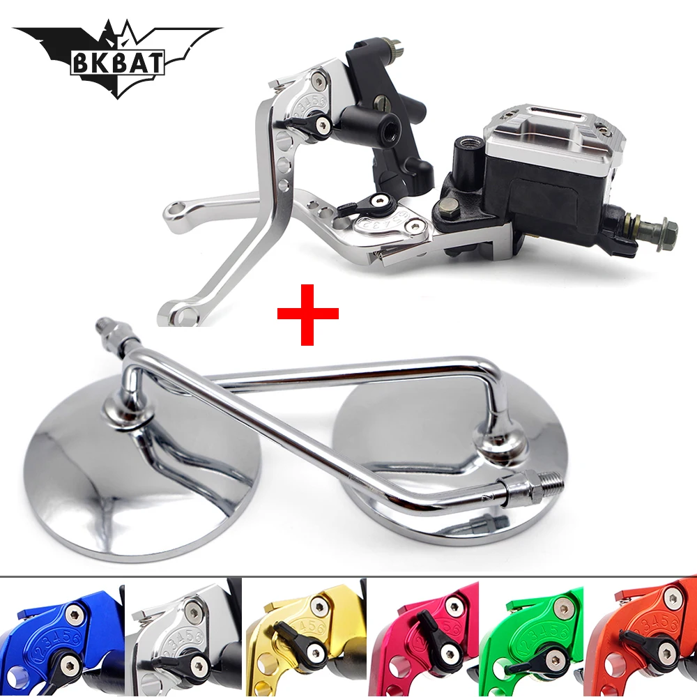 Brake Clutch Pump Lever rearview mirror FOR yamaha majesty 250 triumph speed triple 1050 honda hornet 600 yamaha virago 535