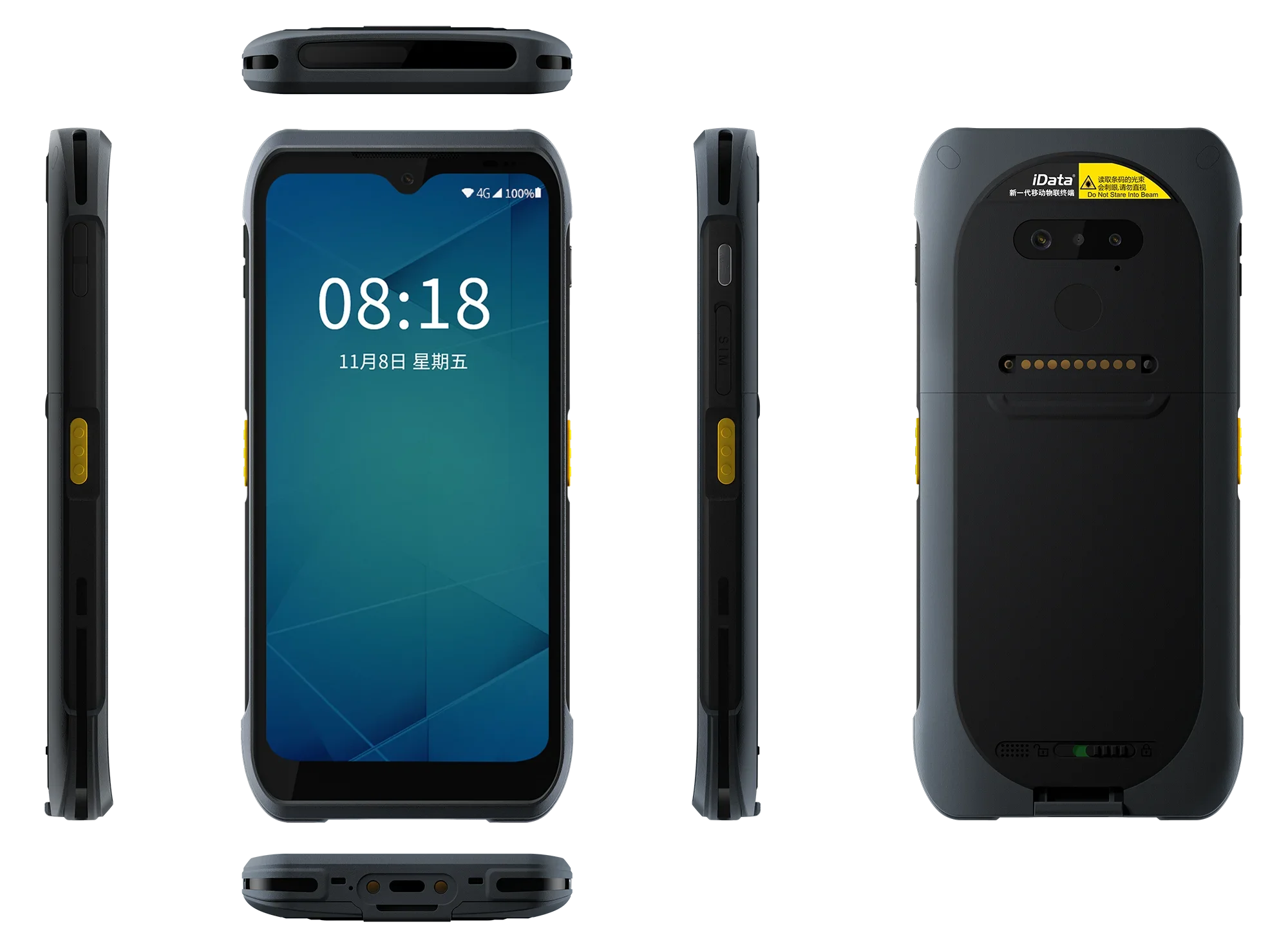 Unimes T2 Directly Factory 4g Rugged mobile terminal handheld barcode scanner pdas support wifi scanner