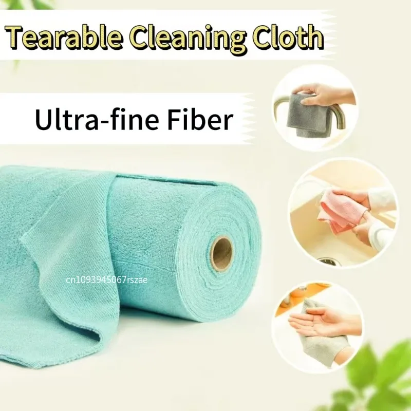 

Многоразовая чистящая салфетка, бытовая кухонная ткань, рулоны полотенец из микрофибры, тряпки для мытья посуды, сменное бумажное полотенце, 1 рулон, 20 листов