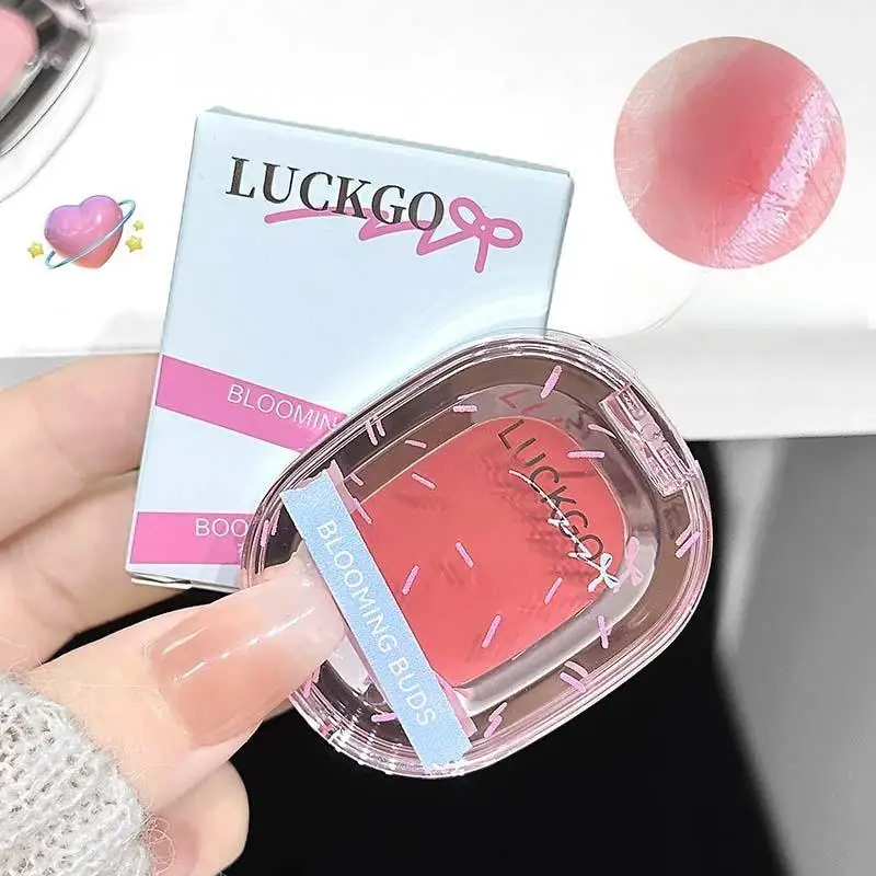 Cute Bear Water Glow Multi-Use Balm,  Brightening Low-Saturation , Moisturizing, Highlighter Balm Lip Gloss Blush