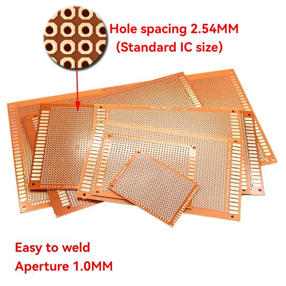 POSV-30PCS Prototipo PCB Scheda universale 7x9 cm Scheda di circolazione su un solo lato Kit elettronico fai da te