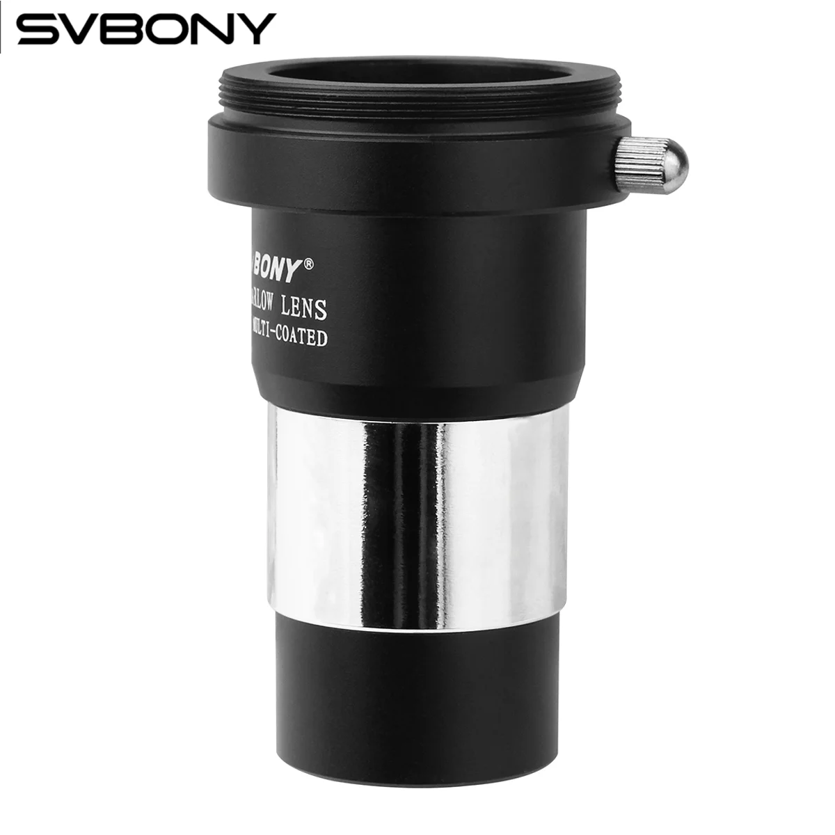 

SVBONY Telescope 1.25'' 2X Barlow Lens M42X0.75 Thread Multi Coated Broadband Green Film Telescope Accessory