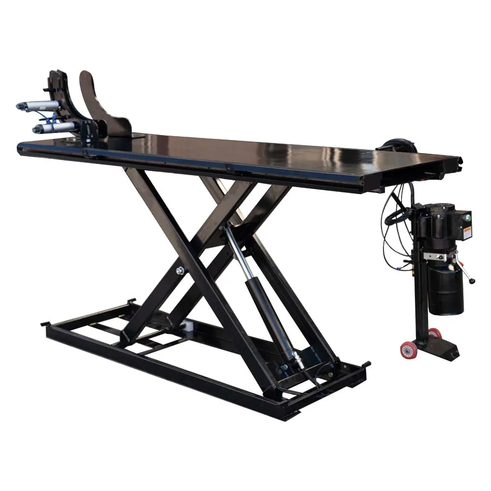 Heavy-duty motorcycle lifts, hydraulic scissor , for tire repair and maintenance work