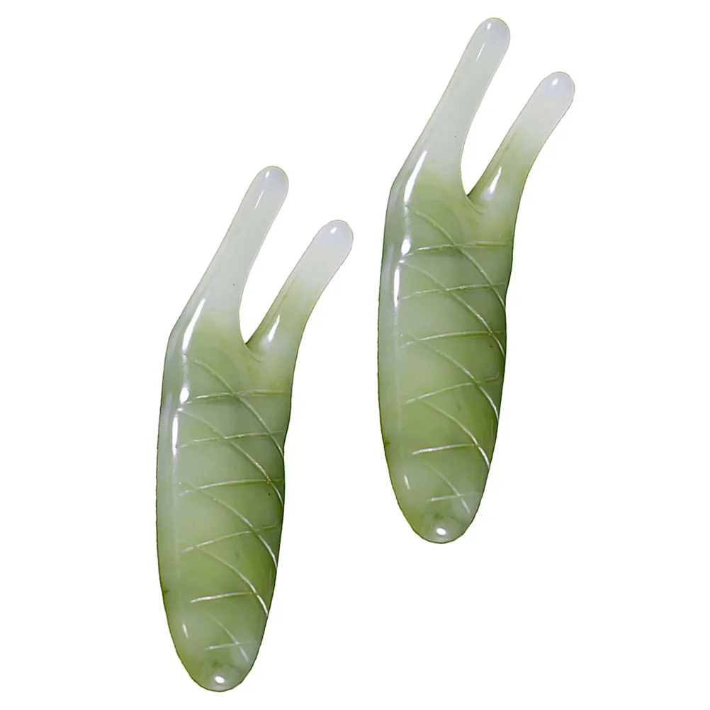 

2 Pcs Nasal Scraping Massager Nose Stick Beauty Products Tool Resin Massagers Beeswax Tools