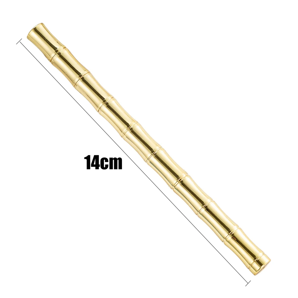 Luxury Brass Ballpoint Pen Bamboo Body Signature Rollerball Pen Decompress School Students Office Metal Stationery Gifts