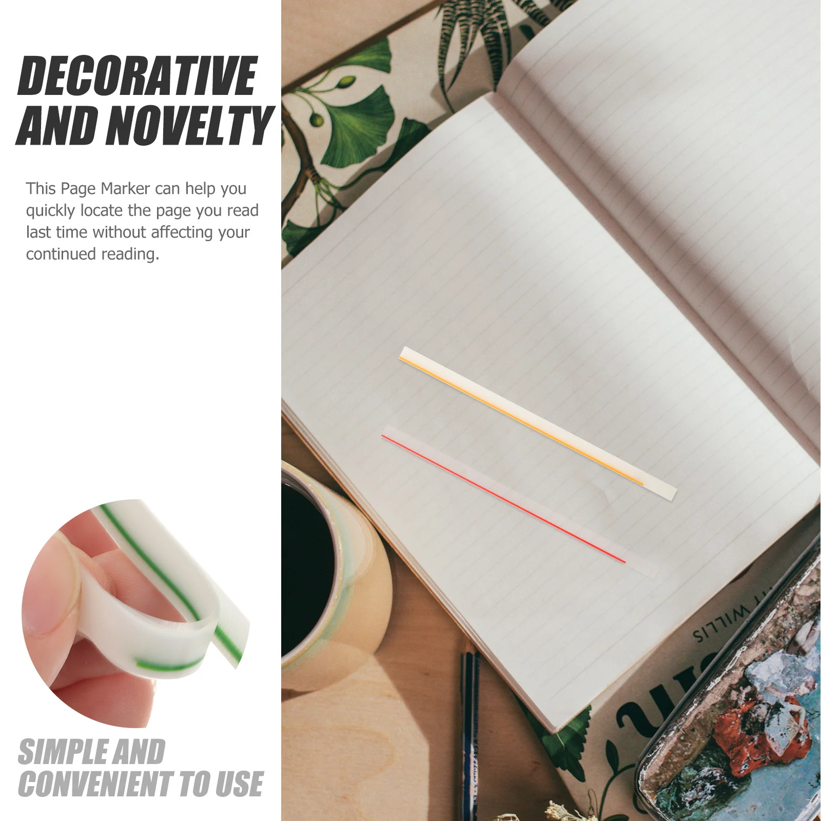 

2 set Notebook Tabs Highlighter Strips Reading Stickers For Book Annotation Sticky Page Markers Colorful Index Tabs Student