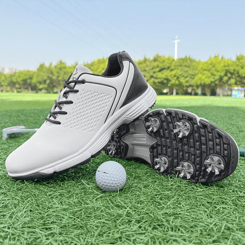 Chaussures de golf de luxe pour hommes, baskets de golf professionnelles, chaussures de marche en plein air, chaussures de sport pour hommes