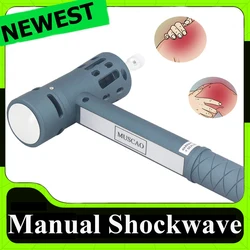 Portable Manual Shock Wave Therapy Tools Shockwave Effective Body Pain Relief Muscle Relaxation Professional Massager 2023