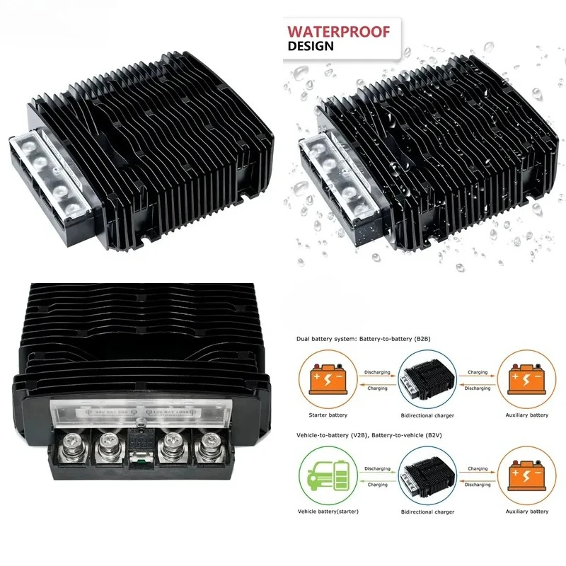 2KW 3.4KW Output 48V High Power Converter 24V 36V 48V 60V DC to 48V 70A DC-DC Inverter Boost Buck Power Transformer with