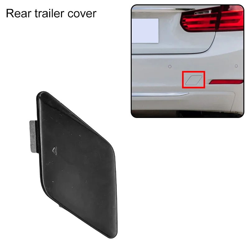 Car Rear Trailer Cover for BMW F30 Rear Bumper Tow Hook Eye Cover 51122240007