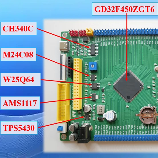 GD32F450ZGT6 domestic microcontroller development board replaces STM32F429 technical support