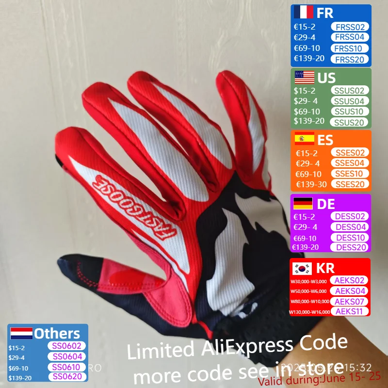 

FASTGOOSE Venom Motocross MX Off-road Cycling Riding Gloves Biker DH MX MTB Drit Bicycle Outdoor Motorcycle Motor Sports Glove