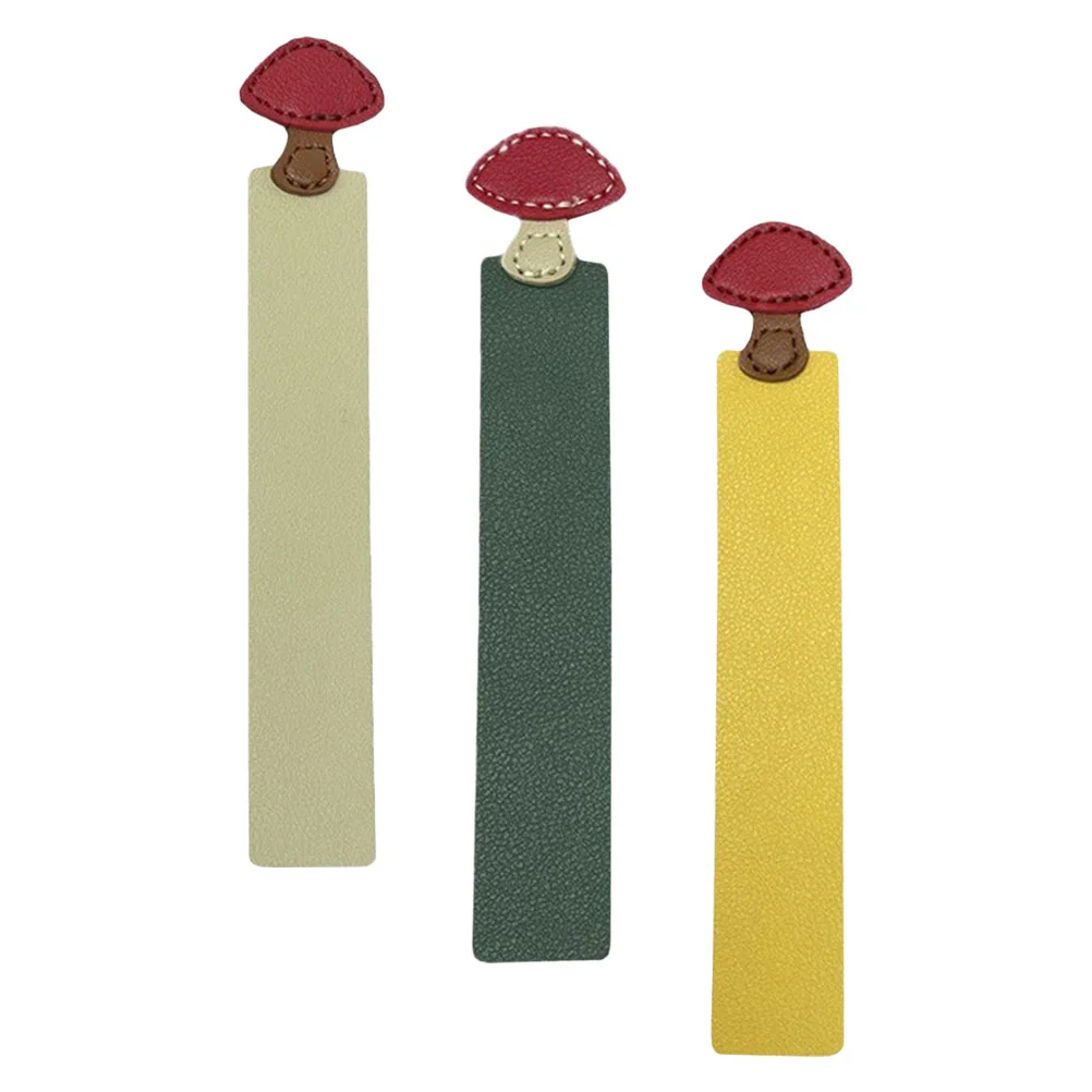 3 Pcs Mushroom Bookmark Page Marker Mini Artificial Reading Bookmarks Markers Tabs