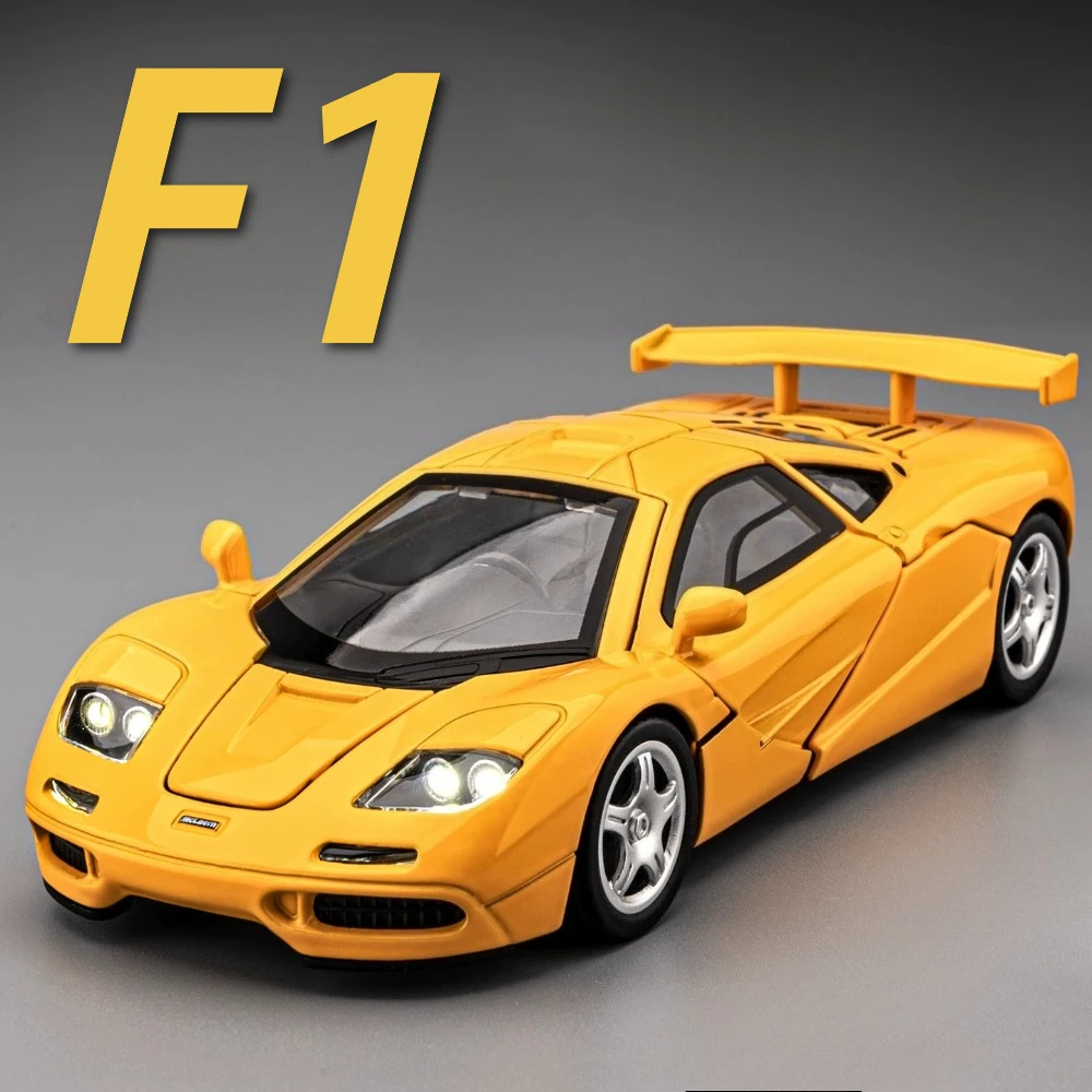 

Модель суперкара Mitsubishi Evolution F1 1:32, литая под давлением, с открывающимися дверями, звуком и светом, инерционная, миниатюрная машинка, подарок для детей