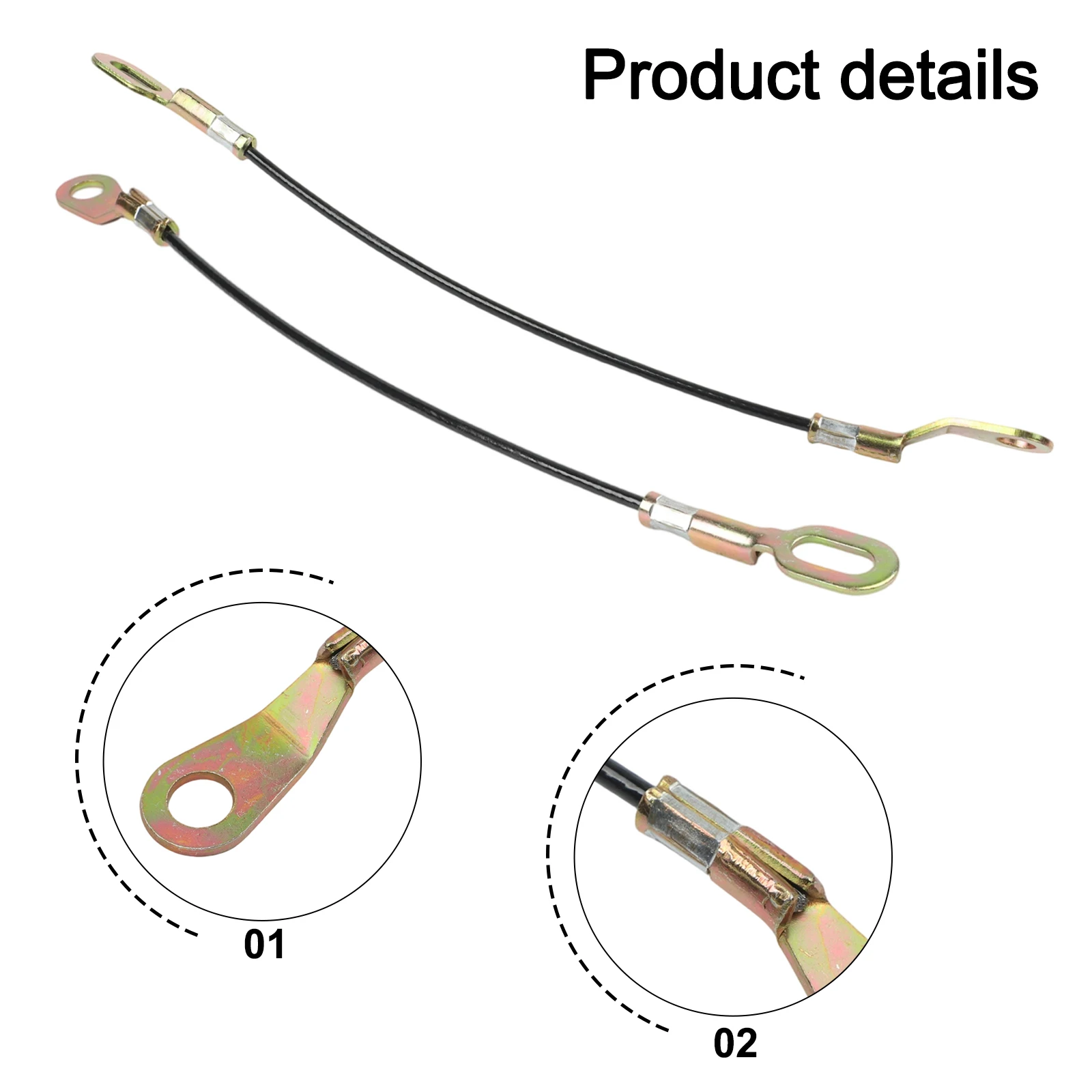 For Mazda BT50 2011-2016 Tailgate Cables Metal&Plastic 38x2.3cm Accessories For Ford 2011-2019 Parts For Mazda