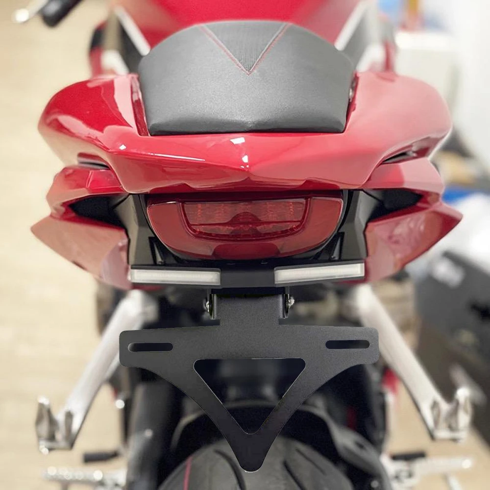 جديد لهوندا CBR650R CB650R 2021-2025 دراجة نارية الخلفية لوحة ترخيص حامل الإطار الأسود تعديل قصيرة الذيل لوحة ترخيص حامل