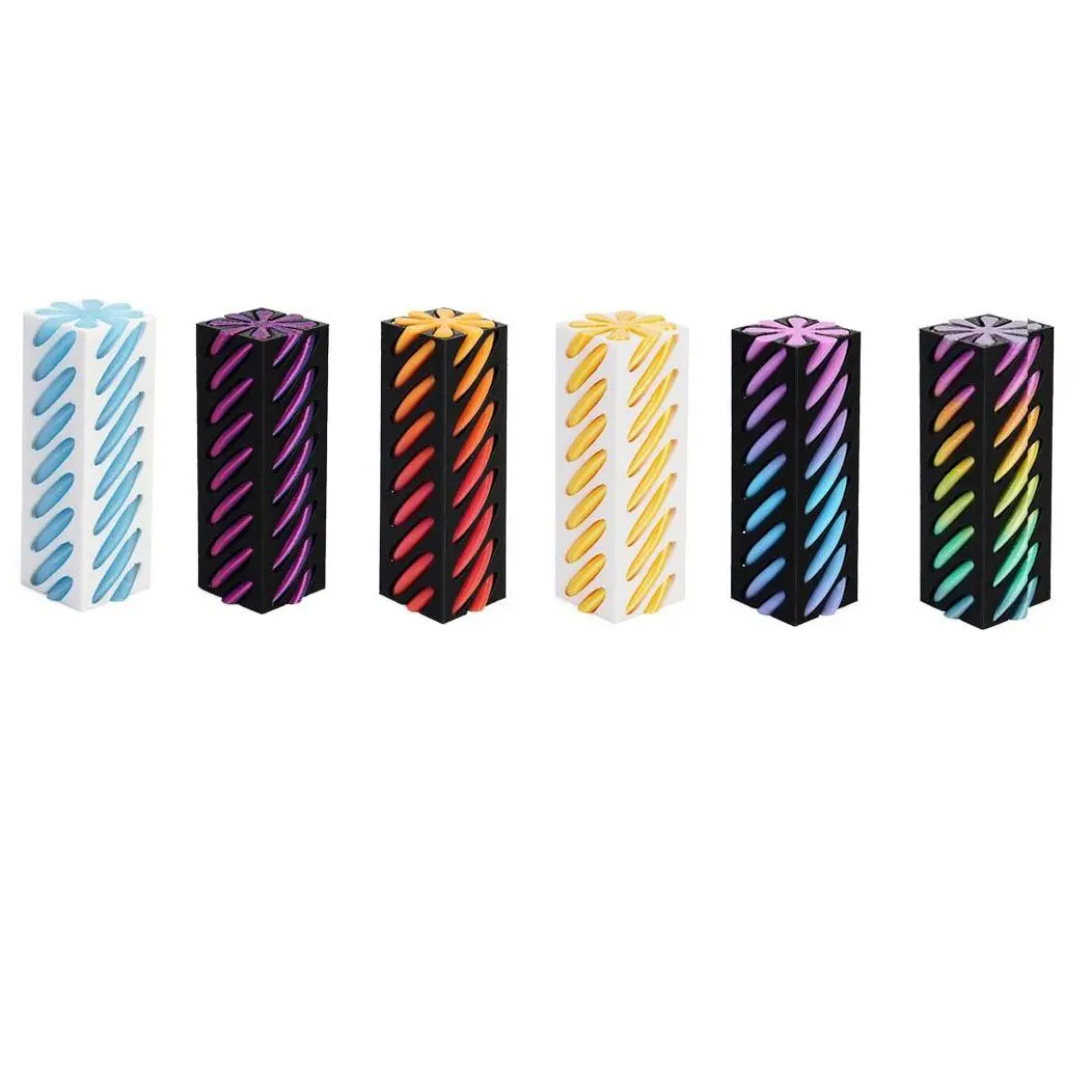 

Square Pillar Helix 3D Printed Pyramid Anxiety Relaxing Colorful Impossible Pass-through Sculpture Intelligence Development