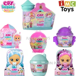 Cry Babies Magic Tears Mini Surprise Doll Story House, Casa Dorada, juguetes coleccionables para niños, figuras de Dressy Kristal