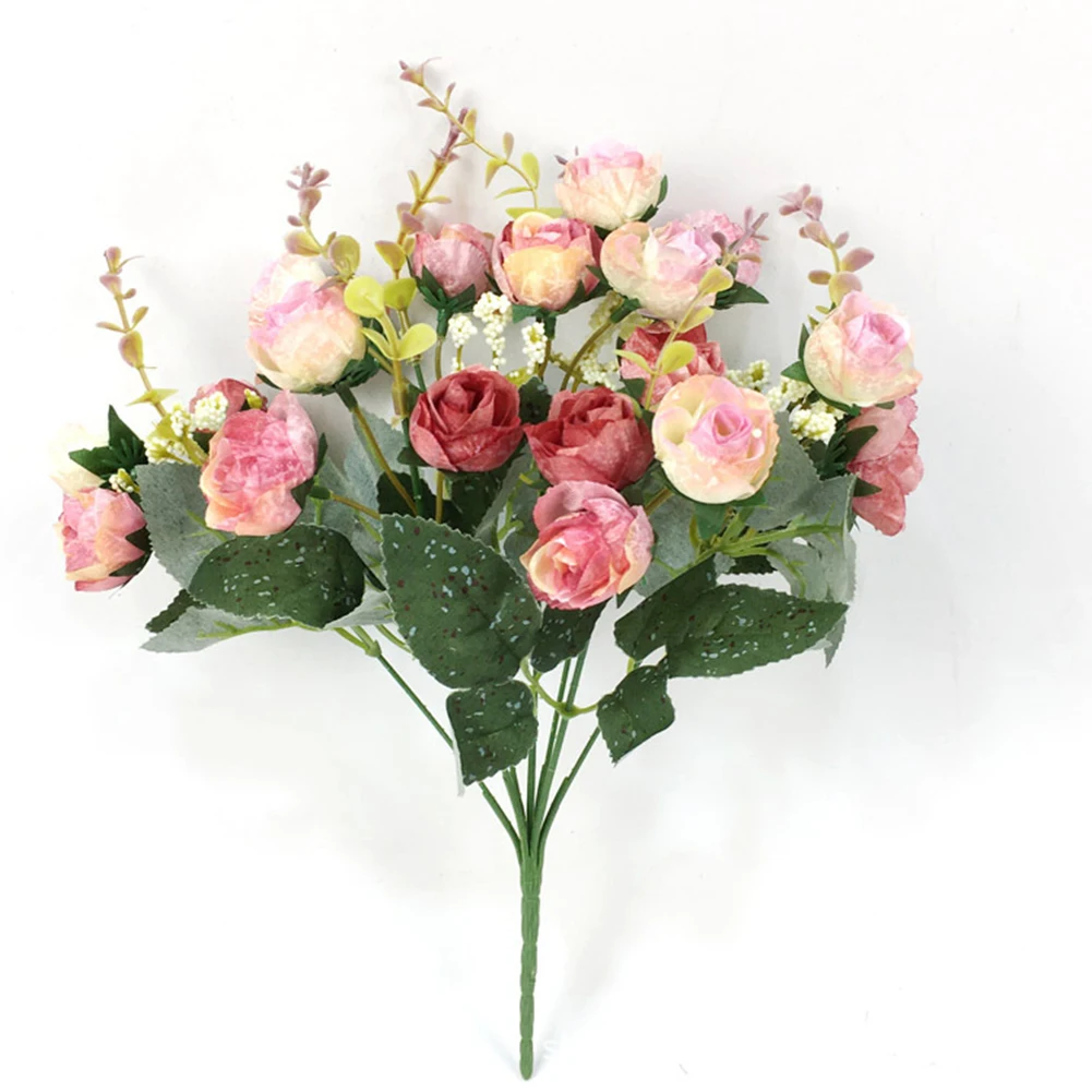 Artificial Rose Bouquets Made for Wedding Flower Girl Baskets Home Side Table Accents and Office Private Office Shelving